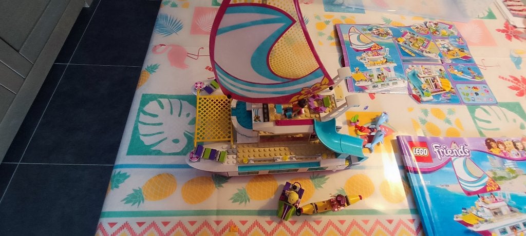 speelset lego friends 41317 sunshine catamaran, Lego, Friends, Ophalen of Verzenden, Complete set