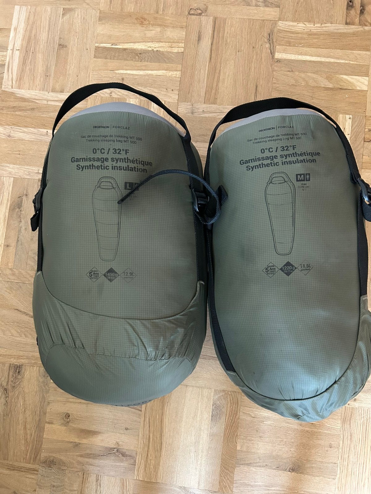 Deux duvets 0 degré Forclaz, Ophalen, Gebruikt, Overige typen