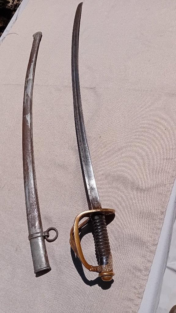 Franse sabel cavalerie model 1822 Manufacture Nationale, Verzamelen, Ophalen of Verzenden, Landmacht, Zwaard of Sabel