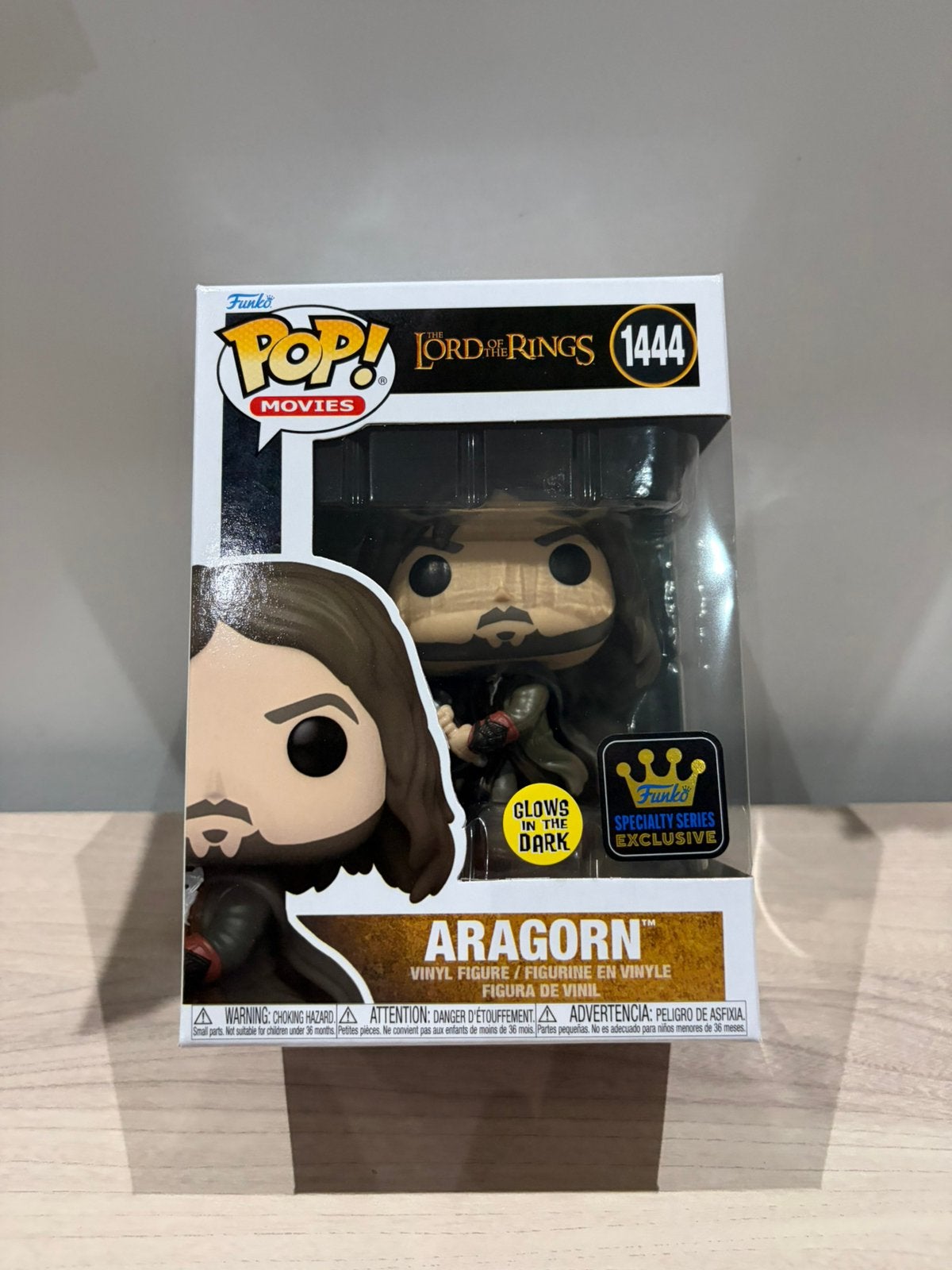 Funko Pop! Aragorn 1444 The Lord of the Rings Glow specialty, Ophalen of Verzenden, Zo goed als nieuw