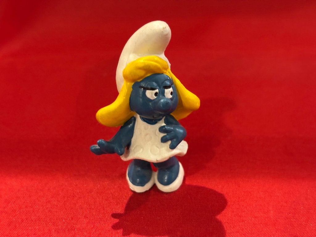 Smurfin. Hoogte 5 cm. Schleich Peyo 1971, Collections, Schtroumpfs, Enlèvement ou Envoi, Comme neuf, Schtroumpfette, Poupée, Figurine ou Peluche