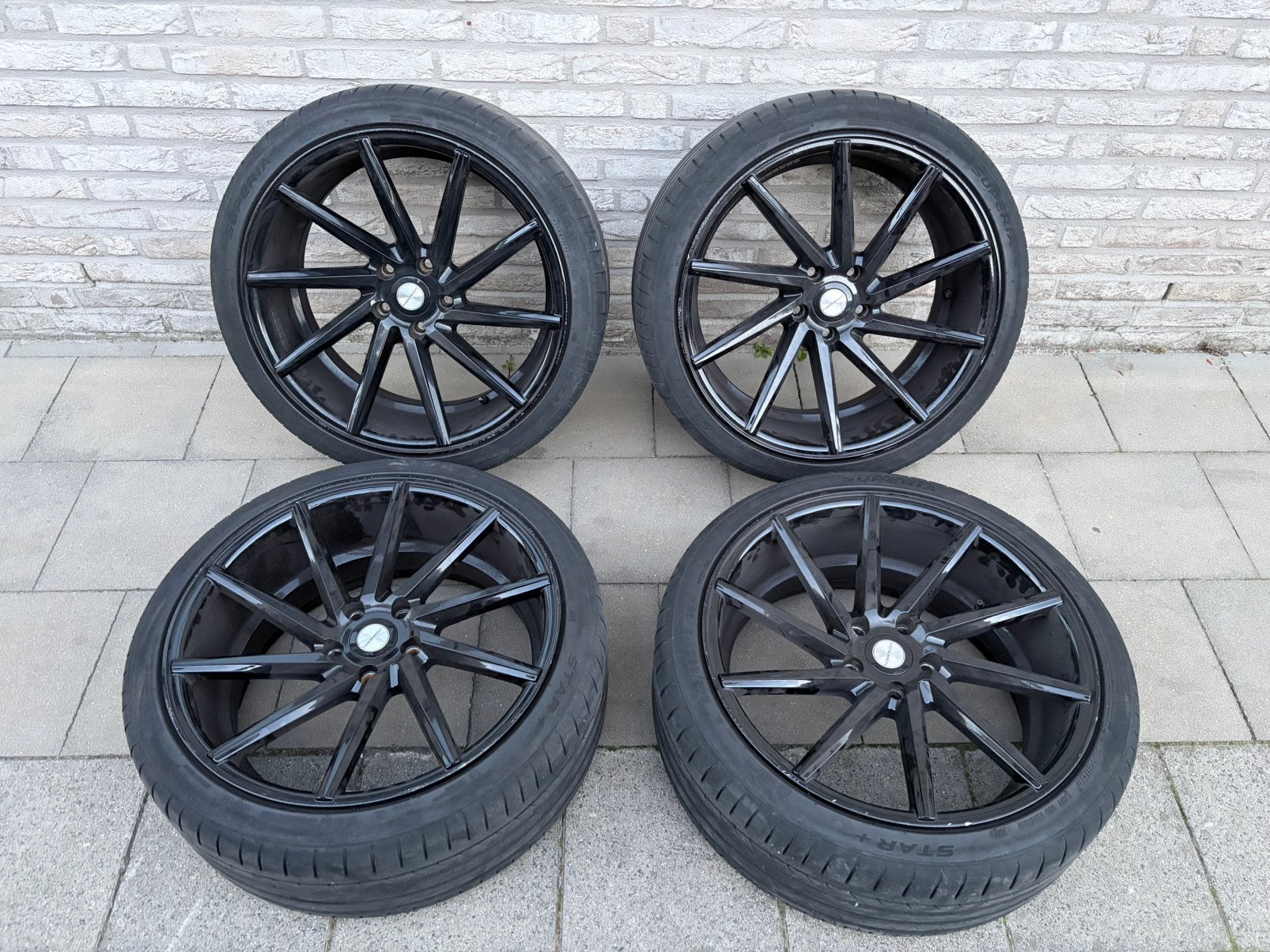 Vossen 19inch 5x112 velgen met banden, Auto's, Particulier, Te koop