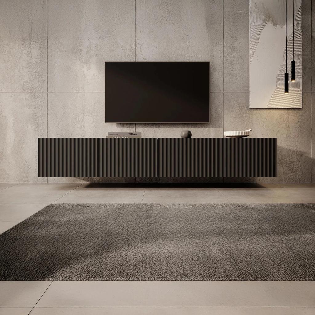 TV-meubel 200 cm mat zwart – nieuw in doos, ongebruikt, Huis en Inrichting, Kasten |Televisiemeubels, Ophalen, Nieuw
