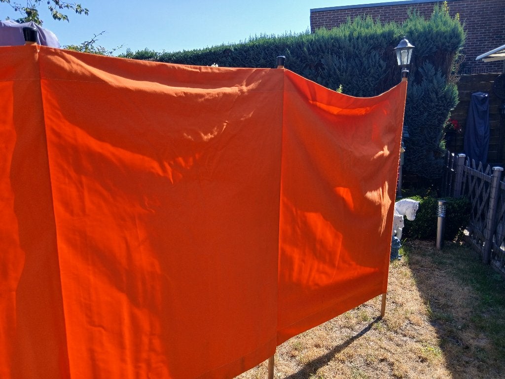Wind scherm 3 Meter, Jardin & Terrasse, Protection solaire, 250 cm à 450 cm, 150 à 300 cm, Comme neuf, Enlèvement