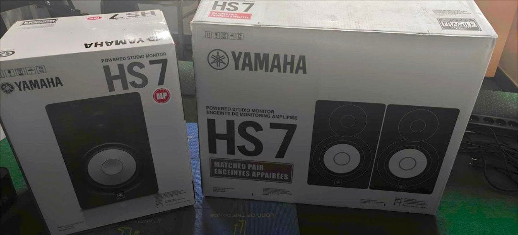 Yamaha HS7 MP matched pair set van 2 actieve studiomonitors, Enlèvement, Comme neuf