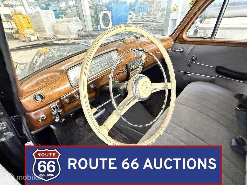Mercedes-Benz 220 S Ponton | 1958 | Route 66 Auctions, Autos, Achat, Entreprise, Boîte manuelle, Autre carrosserie