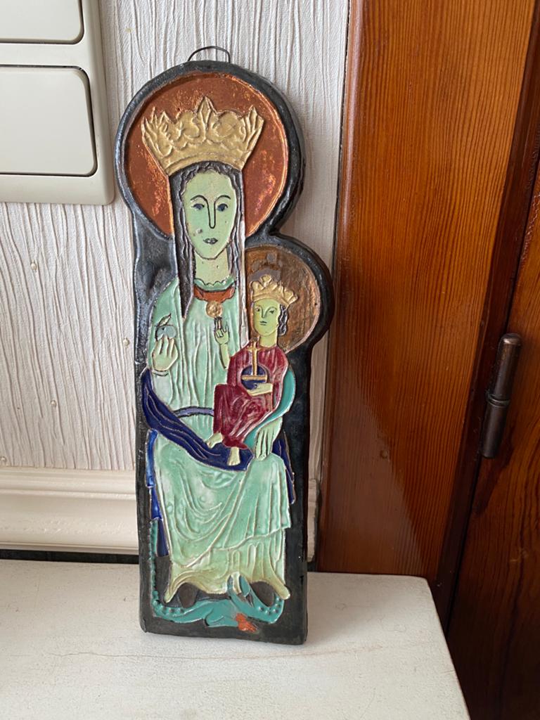 Plaque murale Vierge à l’enfant, Antiquités & Art, Antiquités | Objets religieux, Enlèvement