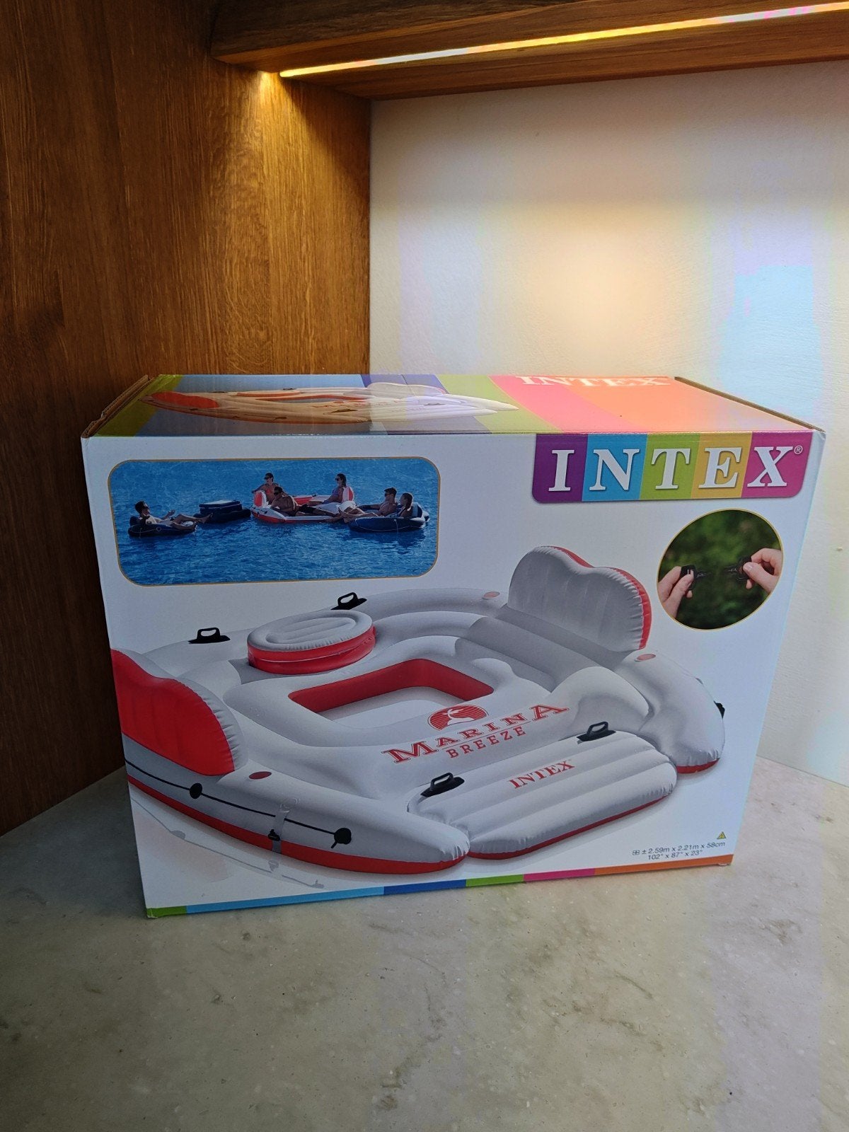 Intex Marina Breeze Island opblaasbaar vlot - Nieuw, Ophalen of Verzenden, Nieuw