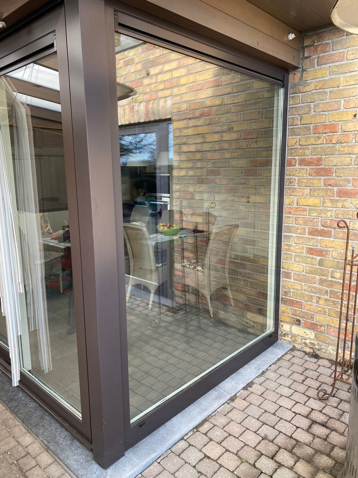 Vast raam aluminium thermisch onderbroken., Ophalen, Zo goed als nieuw, Aluminium