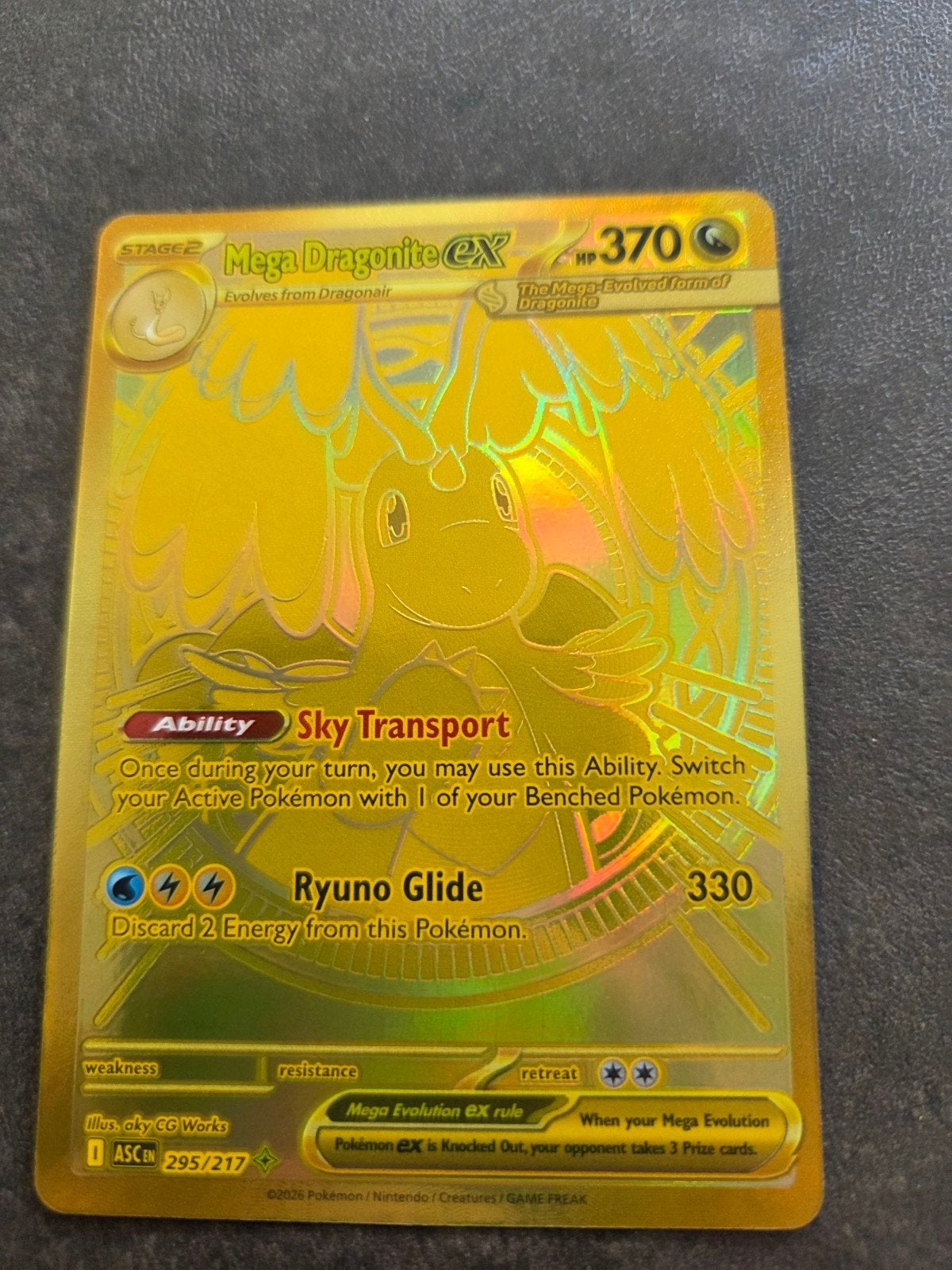 Mega Dragonite ex (ASC 295), Enlèvement ou Envoi