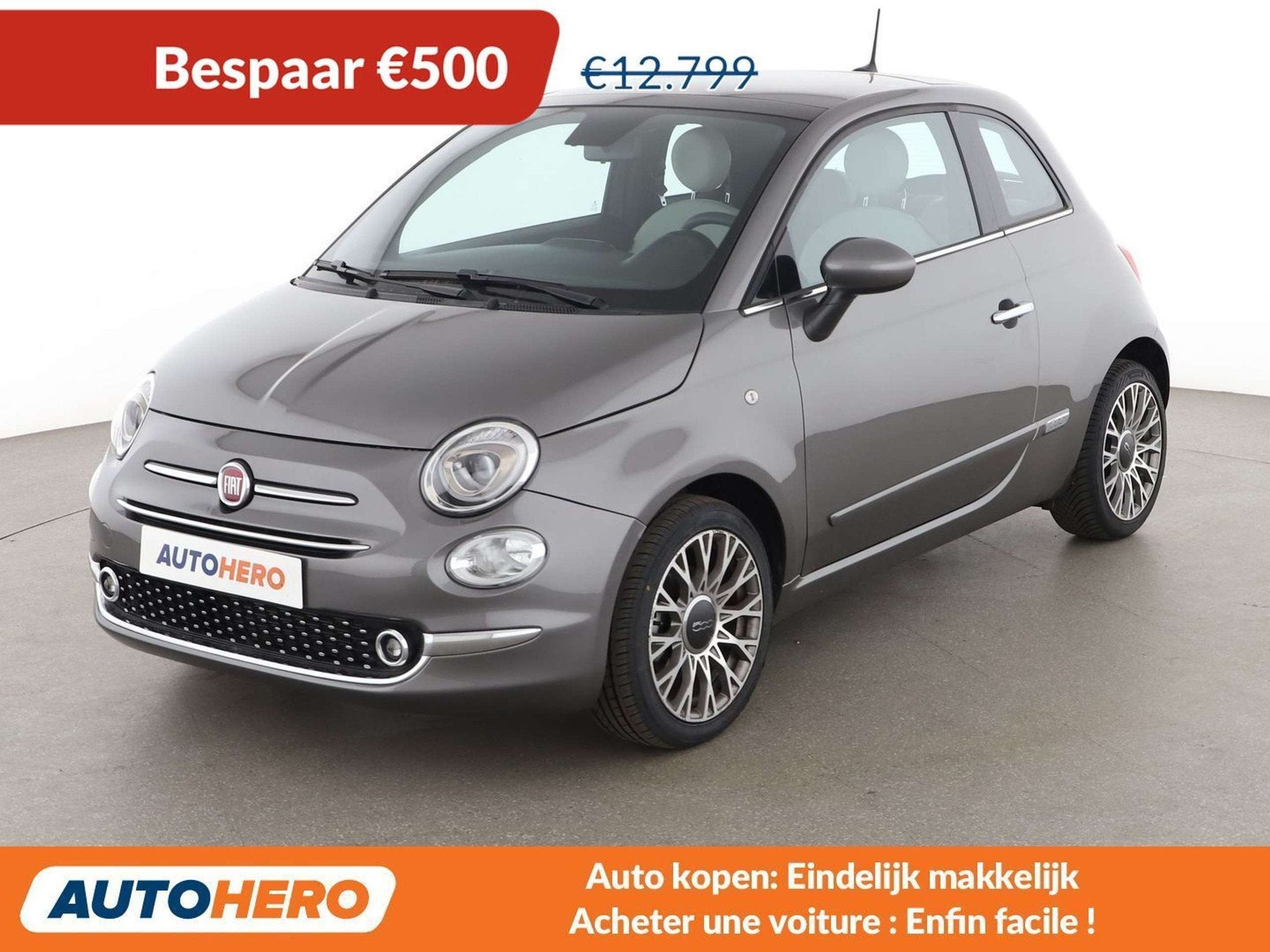 Fiat 500 1.0 Mild-Hybrid Star (bj 2021), Auto's, Voorwielaandrijving, 4 zetels, 88 g/km, Gebruikt