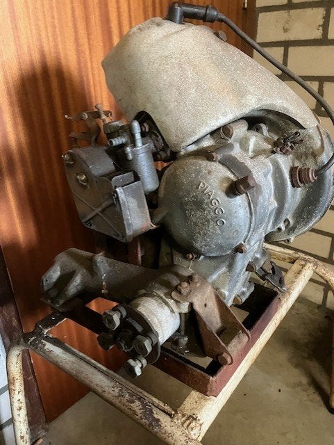 Oldtimer Vespa scooter motorblok Faro Basso, Enlèvement, Utilisé