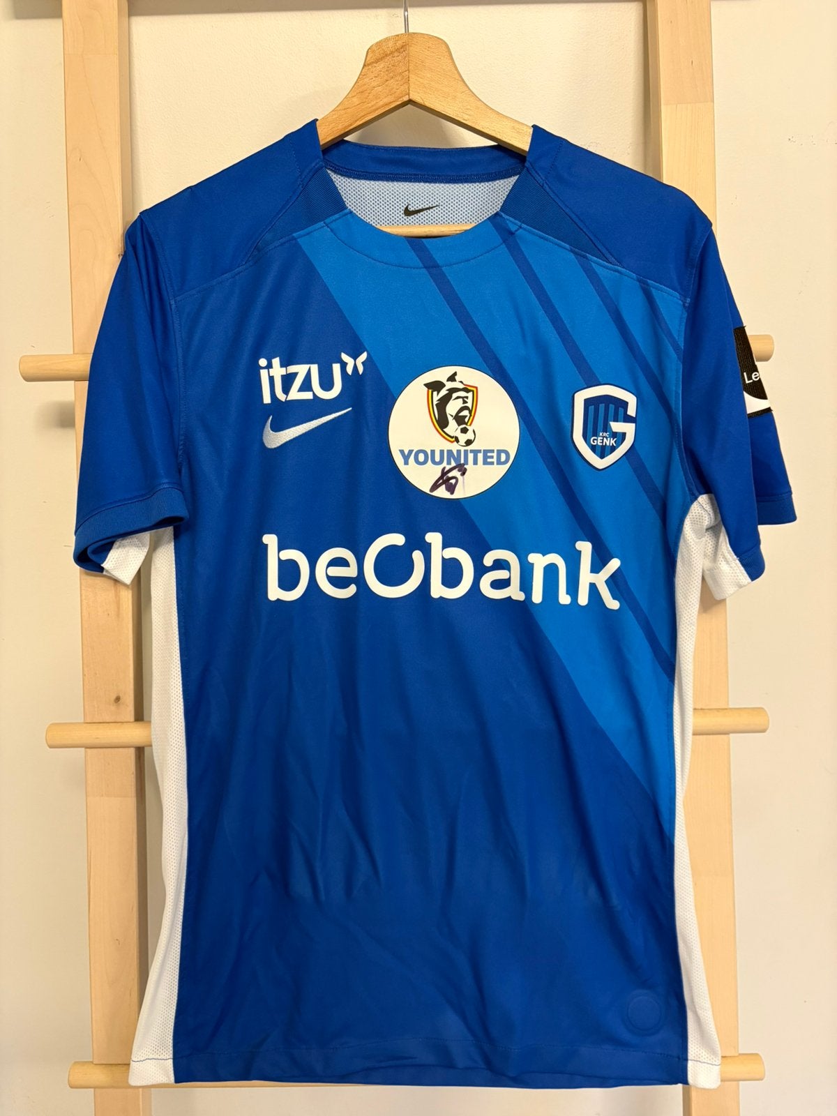 Matchworn shirt KRC Genk, Collections, Enlèvement ou Envoi, Comme neuf, Maillot