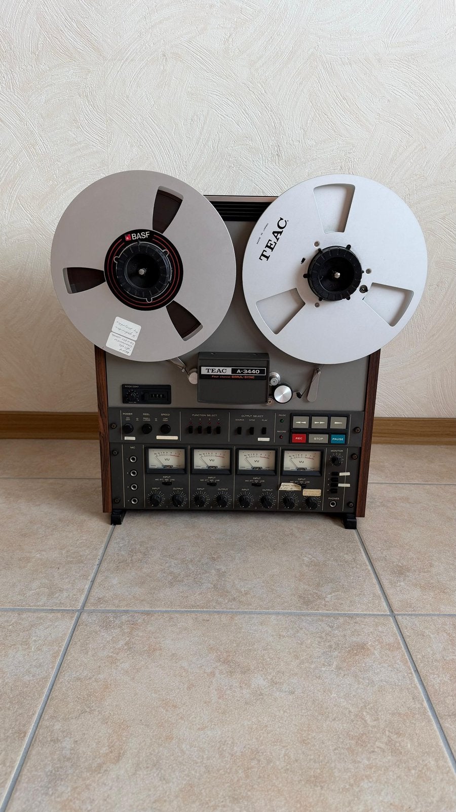 TEAC A-3440 Reel-to-Reel Bandrecorder Vintage, Enlèvement, Magnétophone