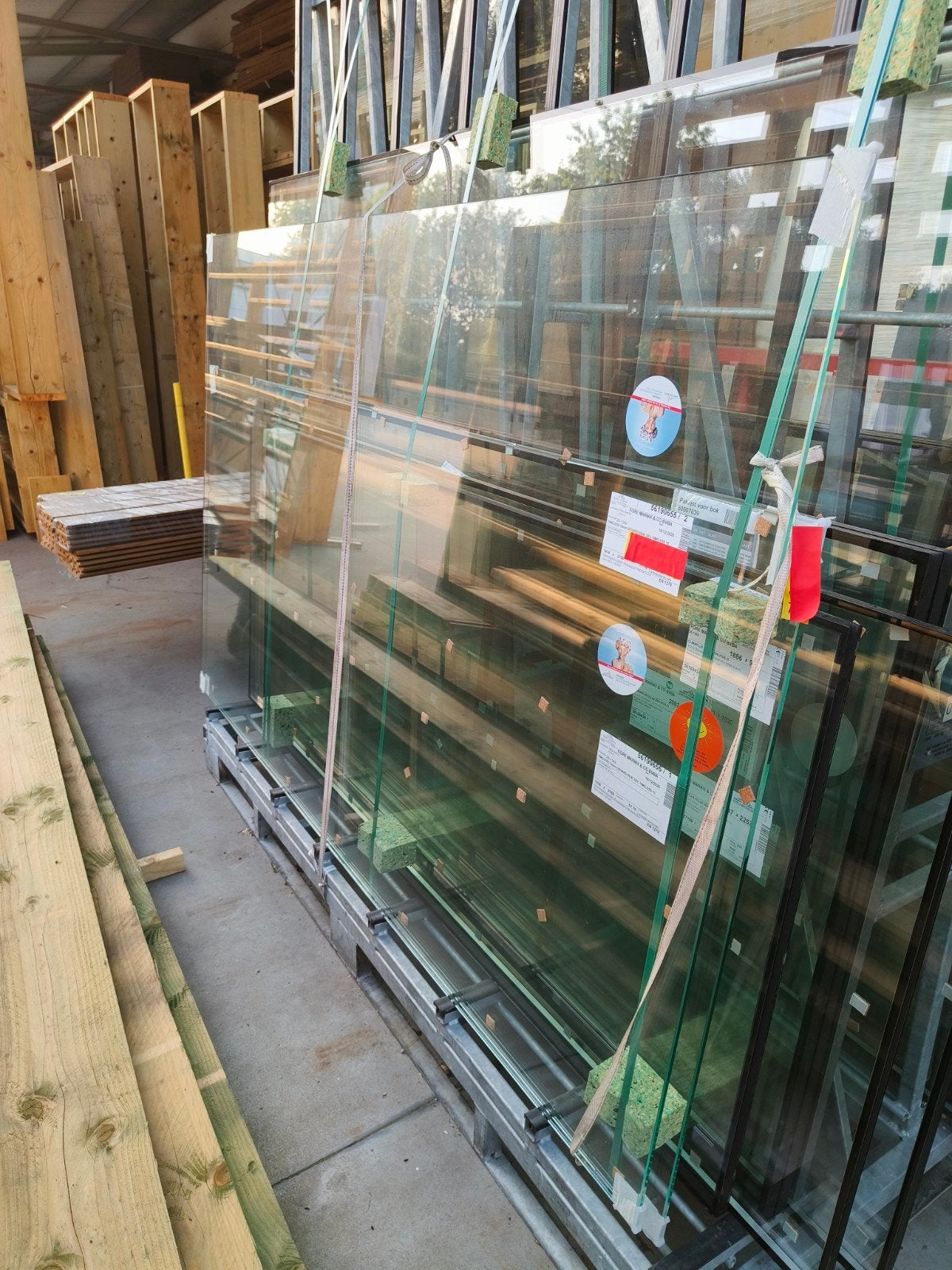 Klaar gehard veiligheidsglas 10 MM dikte, Ophalen, Veiligheidsglas