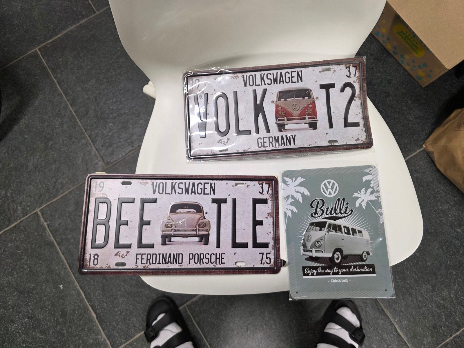 Metalen wandbord Volkswagen, Hobby en Vrije tijd, Scrapbooking, Ophalen, Zo goed als nieuw, Overige typen