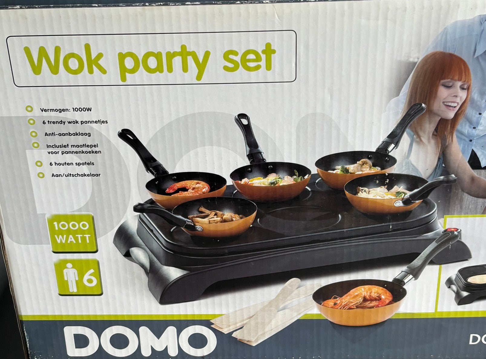 Domo wok party set, Ophalen, Gebruikt