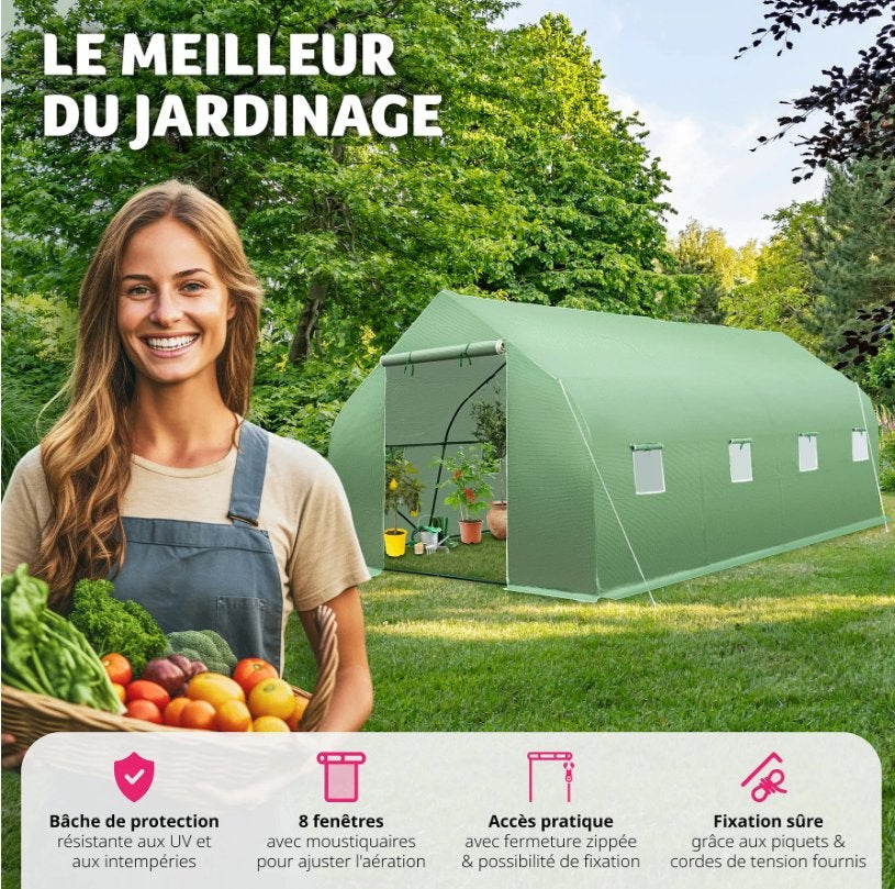 Serre tunnel 6mx3mx2m Neuf, Neuf, Pets&gardenshop, Pets&gardenshop, Envoi