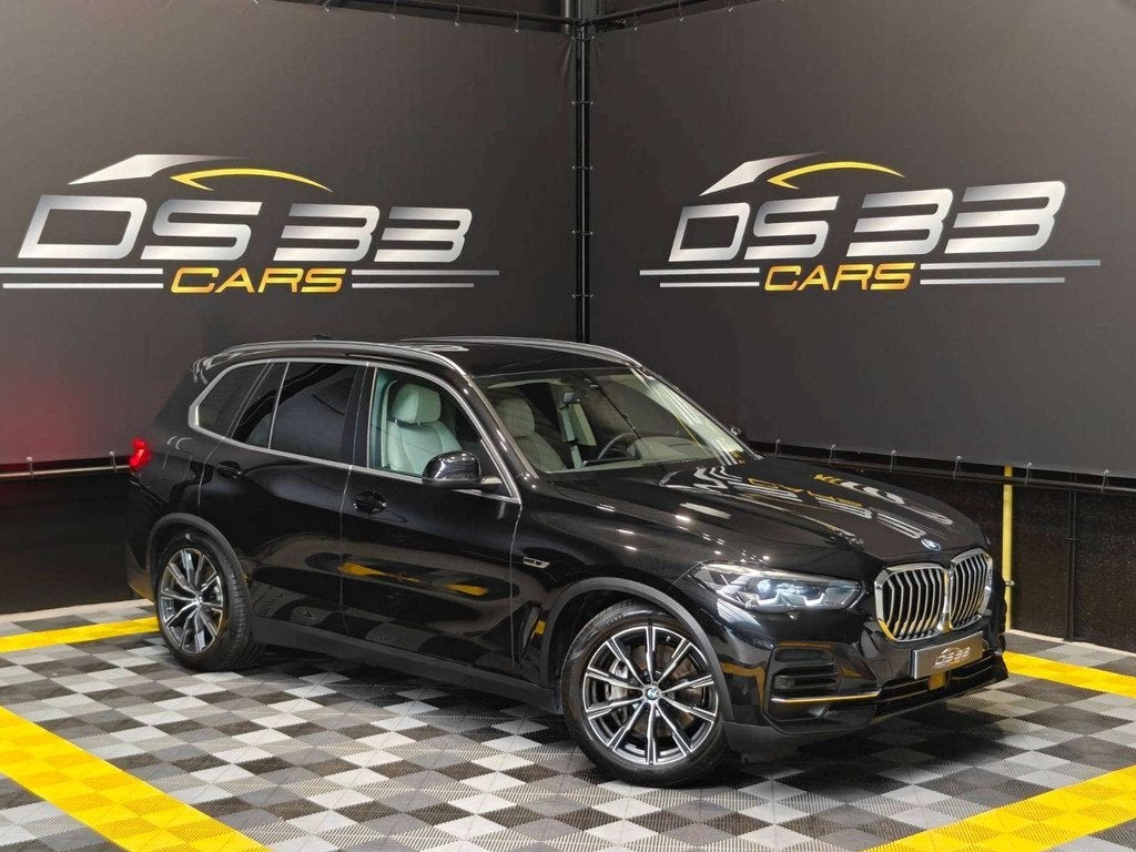 BMW X5 45e PHEV X-drive/ M 20"/Sportzetels/LED/Memory/Amb, Gebruikt, X5, Zwart, Leder