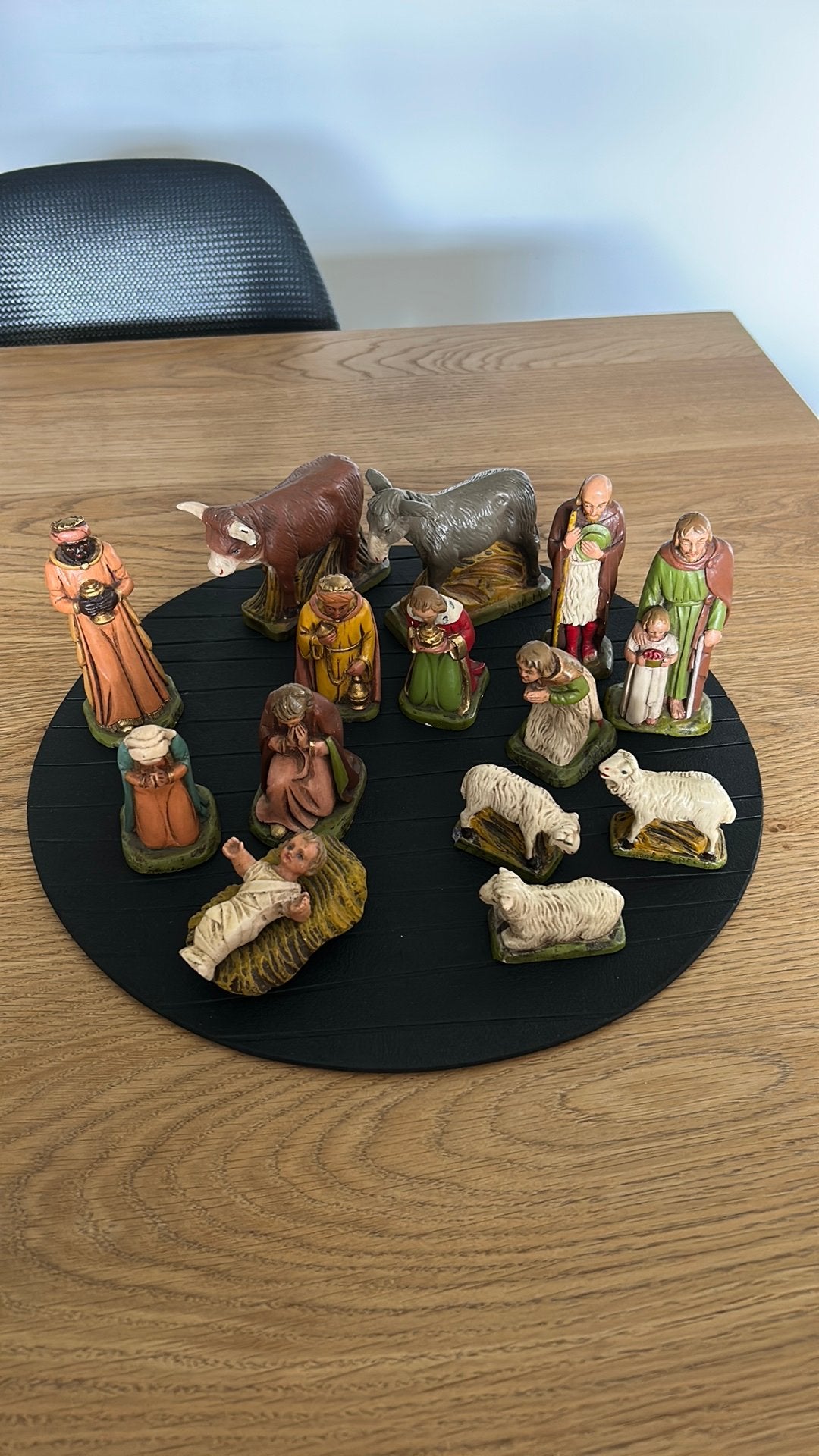Zeer oude kerstbeelden, 15 stuks, Diversen, Ophalen of Verzenden, Gebruikt