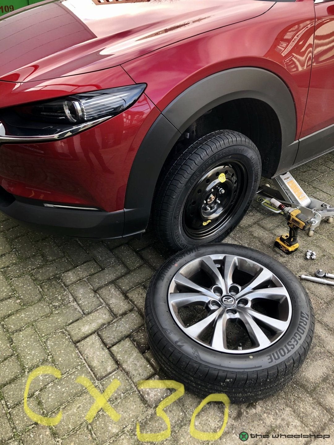 Thuiskomer Reservewiel MAZDA 3 6 CX3 CX30 CX5 CX60  17 inch, Auto-onderdelen, Banden en Velgen, Gebruikt, -, Banden en Velgen