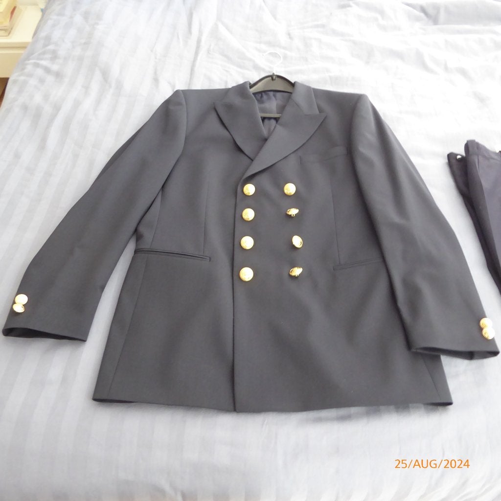 Zeevaart uniform, maat 54 Broek plus vest, Ophalen of Verzenden, Zo goed als nieuw, Maat 52/54 (L), Blauw