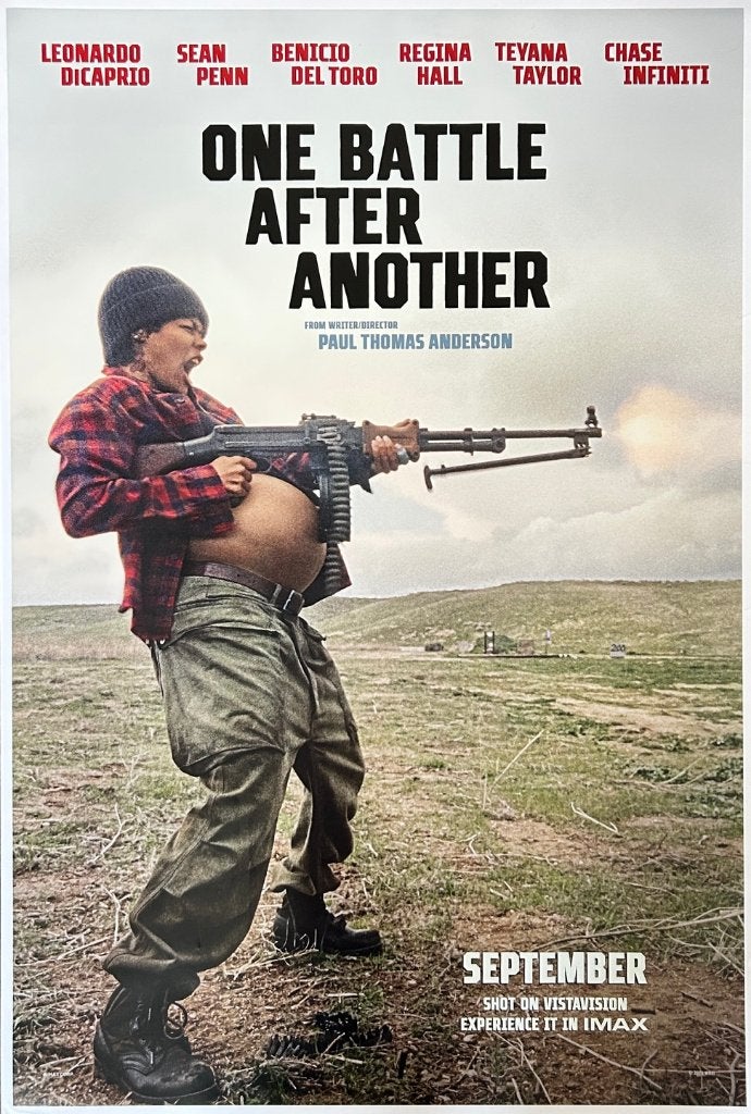 Originele filmposter One battle after another (2025), Verzamelen, Ophalen of Verzenden, Zo goed als nieuw, Film en Tv