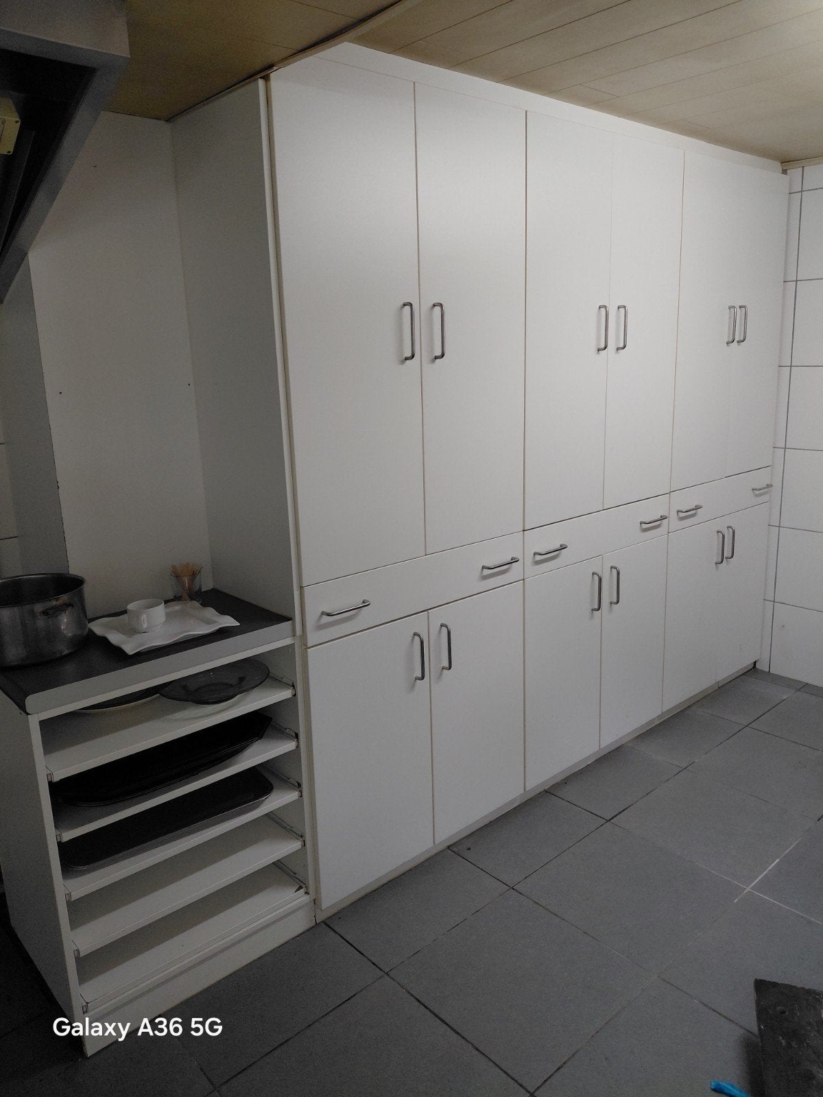 keuken kast, Ophalen
