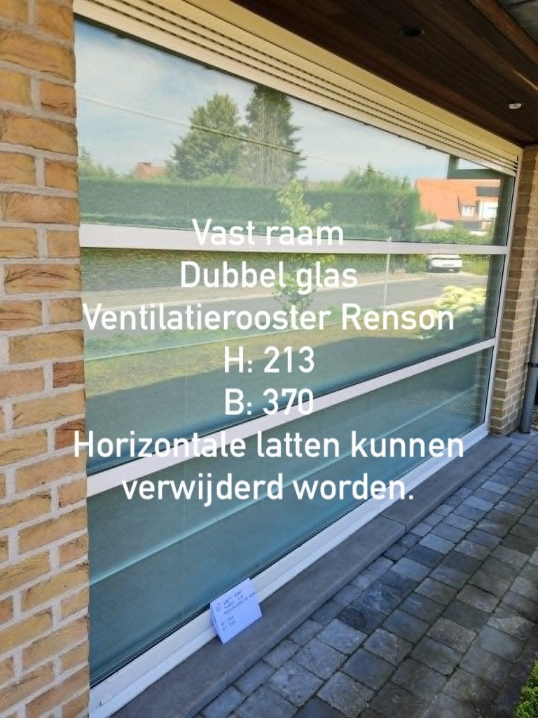 Raam 370 breed - 213 hoog, Ophalen, Gebruikt, 225 cm of meer, 150 tot 225 cm