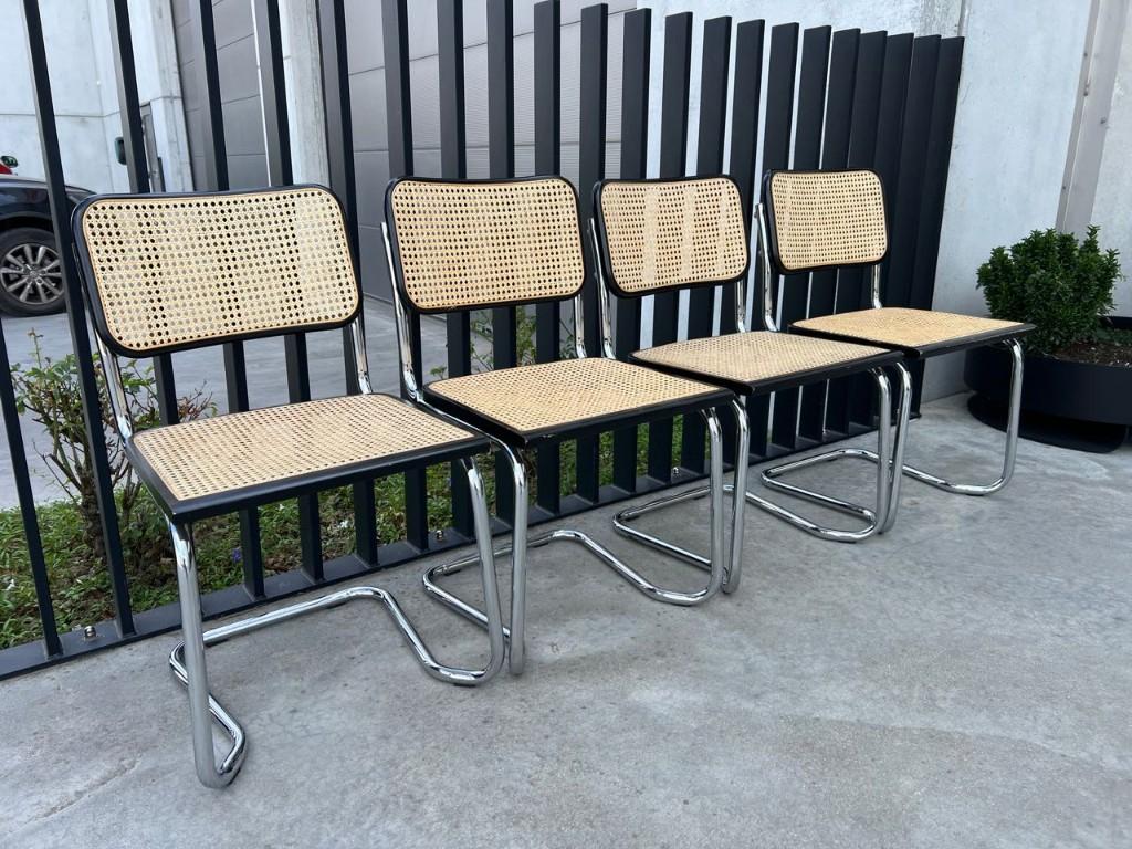 Chaise Cesca, « fabriquée en Italie », grand numéro, Maison & Meubles, Chaises, Design, Osier ou Rotin, Envoi, Cinq, Six Chaises ou plus