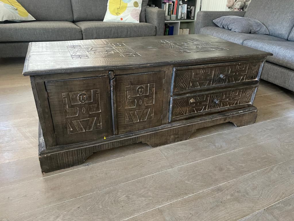 Coffre en bois, 100 à 150 cm, Moins de 50 cm, Enlèvement, Utilisé