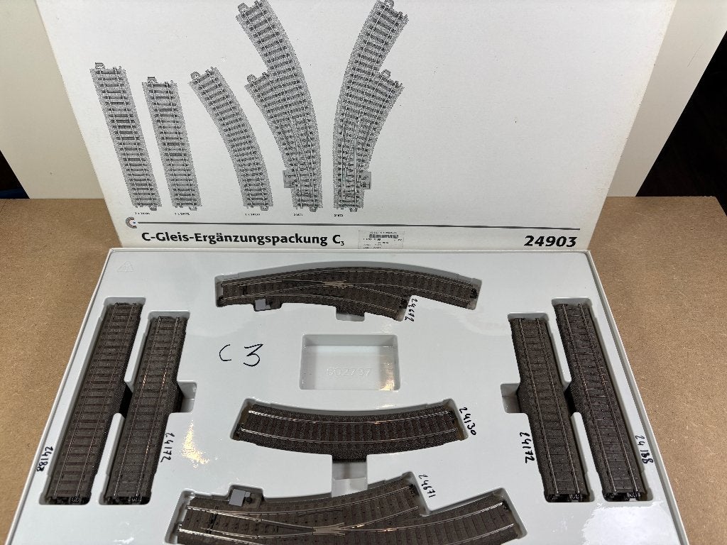 Märklin H0 — 24903 — C3-railset (1), Hobby en Vrije tijd, Wisselstroom, Rails, Ophalen of Verzenden, Zo goed als nieuw