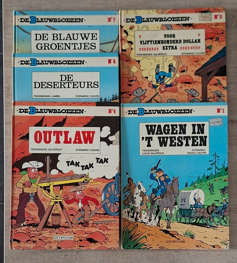 5x De Blauwbloezen HC, Boeken, Meerdere stripboeken, Ophalen of Verzenden, Gelezen, Cauvin / Lambil