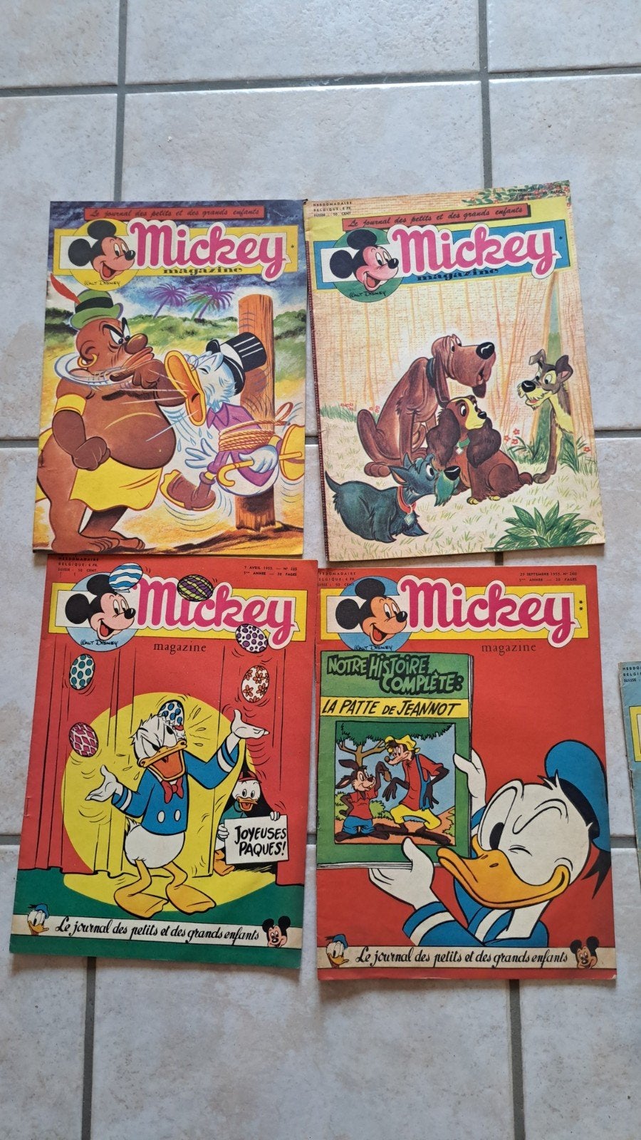 lot ancien 36 revue Mickey vintage, Enlèvement
