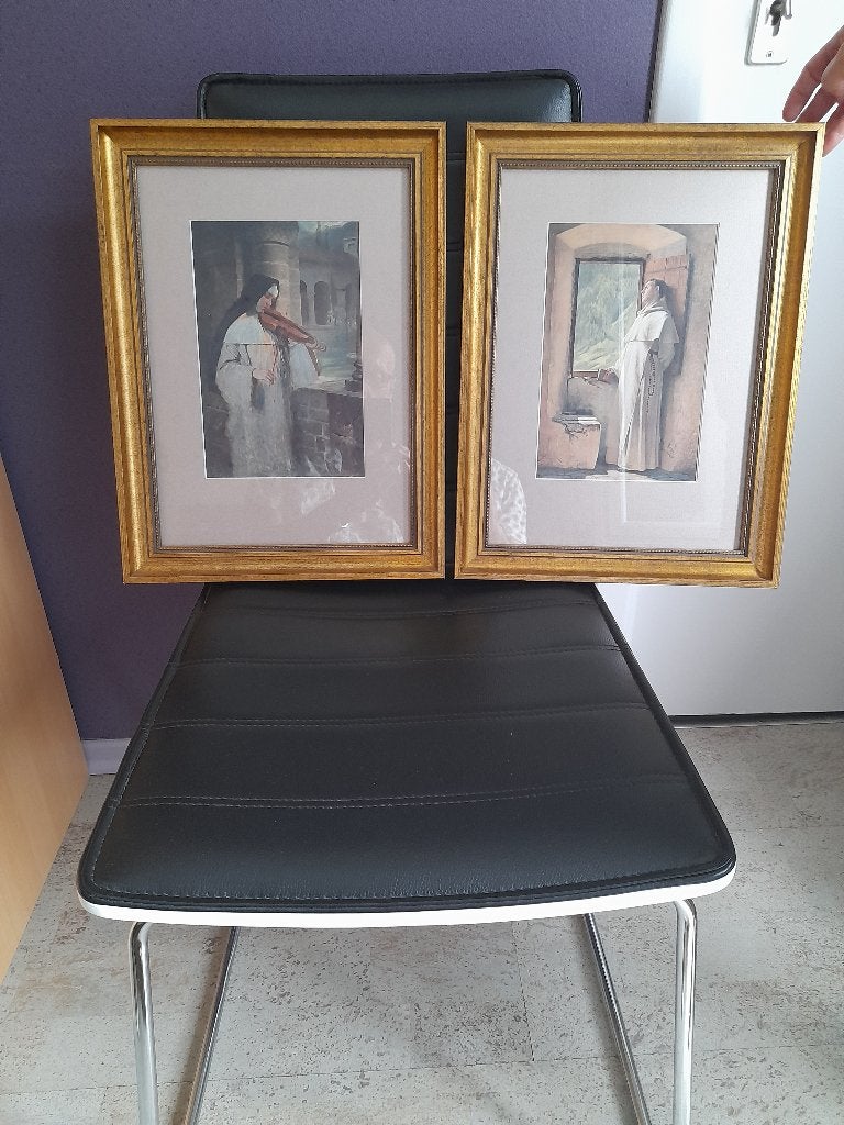 Kunst, Antiek en Kunst, Ophalen, Portret of Personen, Achter glas, Klassiek