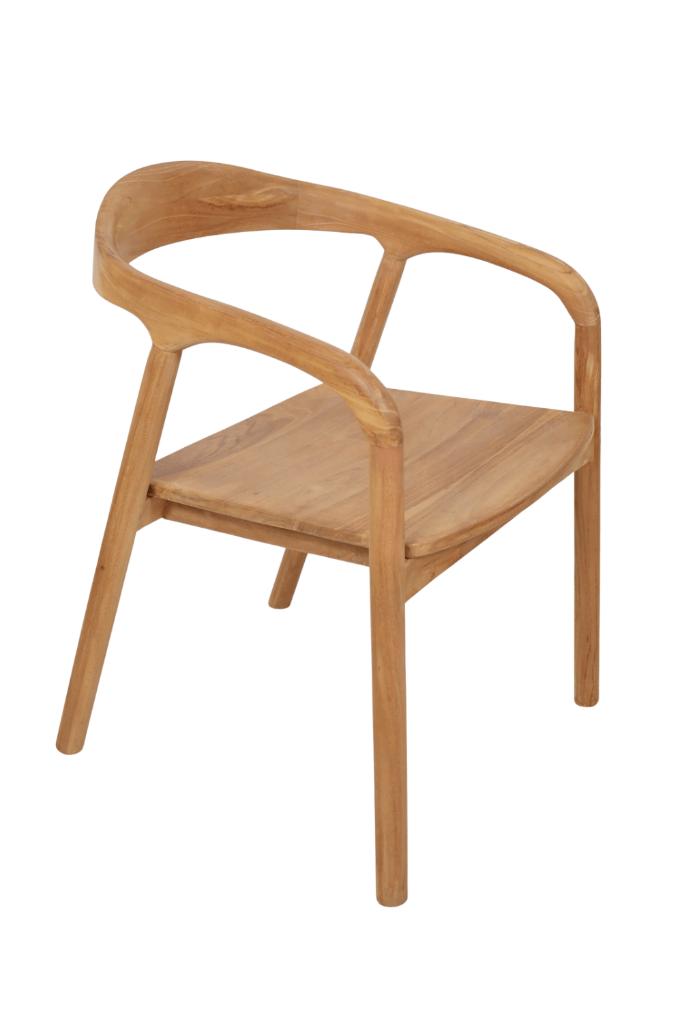 6x teakhouten ronde Japandi eetkamerstoel, Huis en Inrichting, Bruin, Nieuw, Ophalen of Verzenden, Vijf, Zes of meer stoelen
