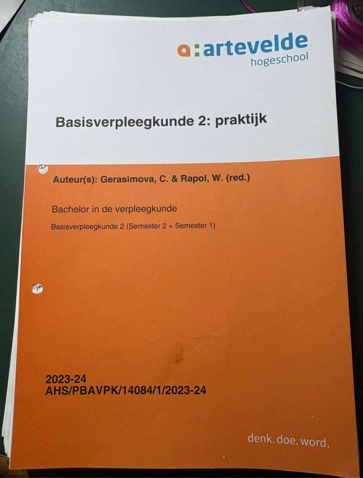 Basisverpleegkunde 2; praktijk, Ophalen, Zo goed als nieuw