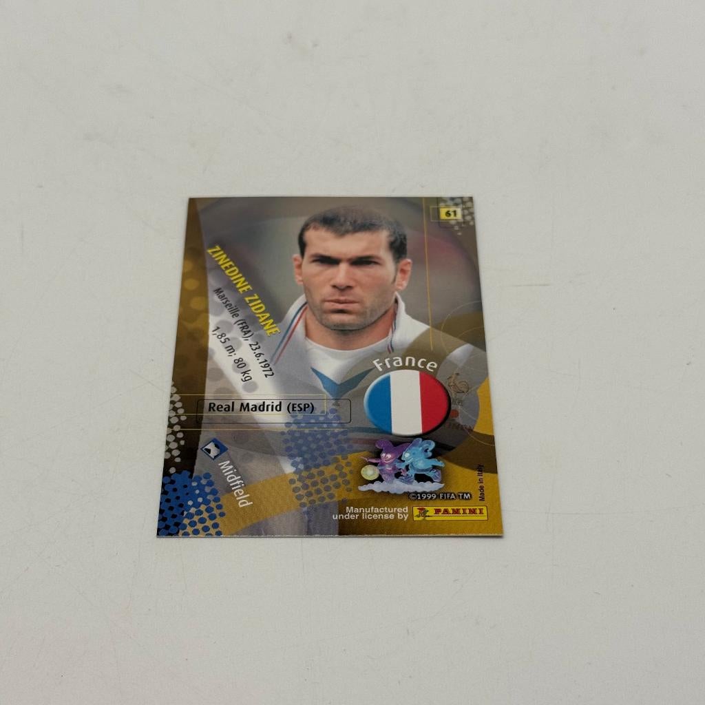 Panini Zinedine Zidane (61) | Near Mint, Ophalen of Verzenden, Zo goed als nieuw, Spelerskaart