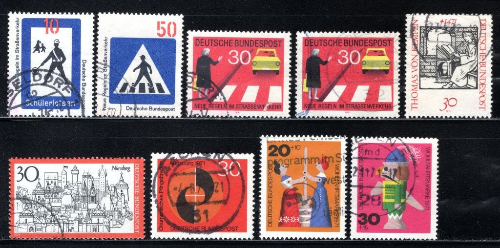 DUITSLAND Lot 1971 gestempeld, Verzenden, BRD, Gestempeld