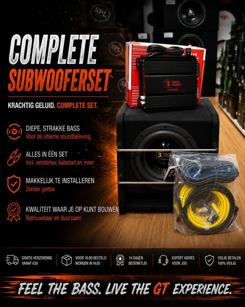 Minipowerpack 5 - Bassface/Bass Habbit - 8 inch - 500 watt, Auto diversen
