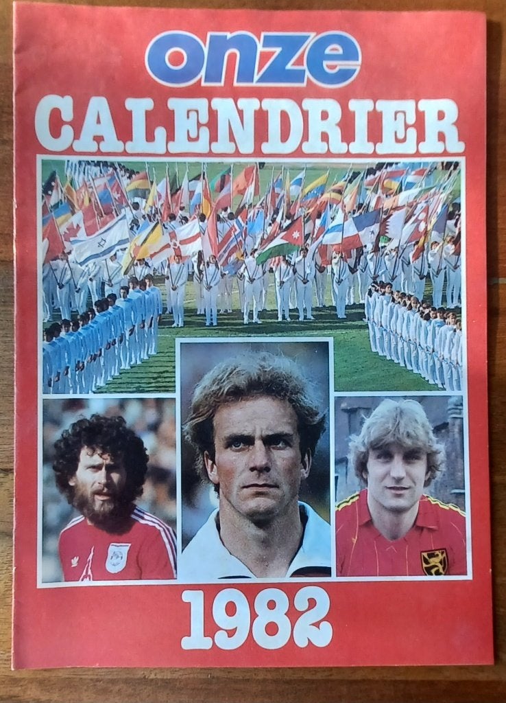 WK 1982 Kalender//Ceulemans/Rummenigge/Krol/Muller //, Ophalen of Verzenden, Tijdschrift