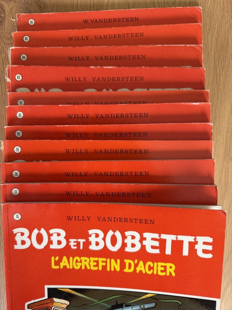 BOB ET BOBETTE, Boeken, Stripverhalen, Willy Vandersteen, Meerdere stripboeken, Ophalen, Gelezen
