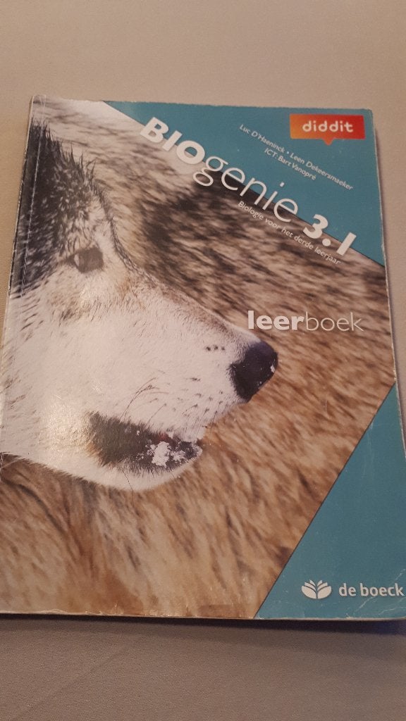 BIOLOGIE - BIOGENIE 3.1LEERBOEK - DE BOECK in zeer goede st, Ophalen, Biologie