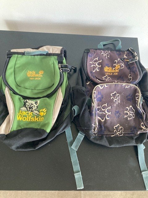 2 Jack Wolfskin rugzakjes, Ophalen, Gebruikt, Rugtas, Minder dan 30 cm