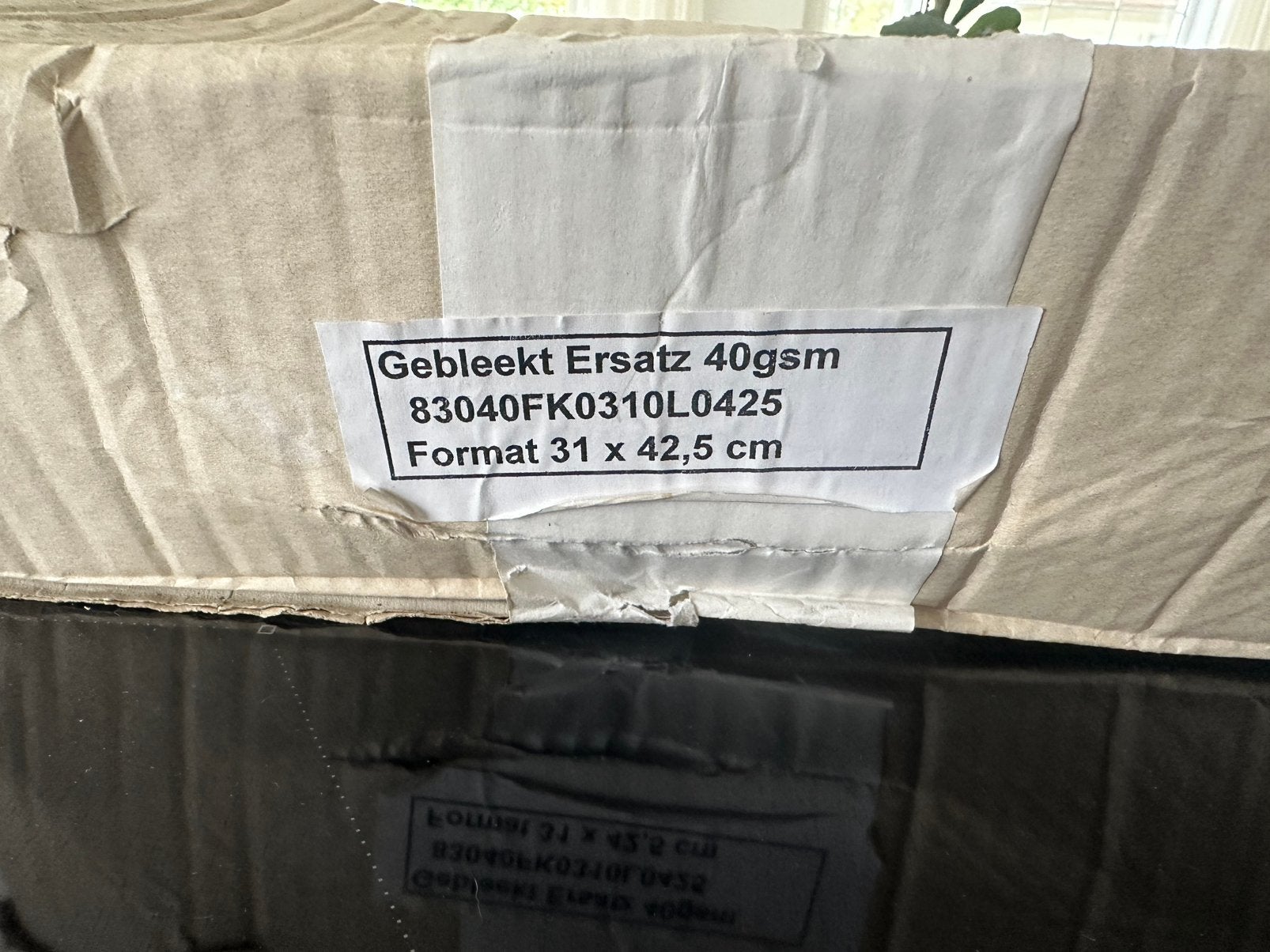 Gebleekt Ersatz Papier, Vetwerend, ca.1100 vellen, 6 kg, Ophalen of Verzenden, Nieuw