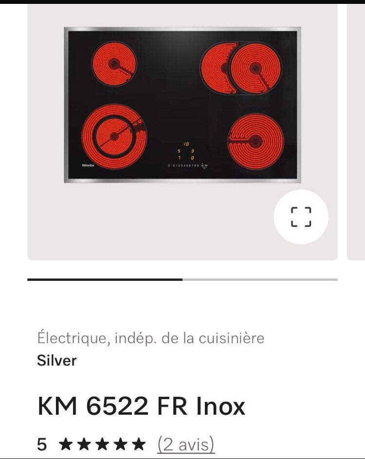 A vendre table de cuisson miele, Ophalen, Zo goed als nieuw