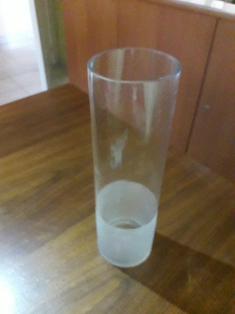 glazen vaas, Moins de 50 cm, Comme neuf, Verre, Enlèvement
