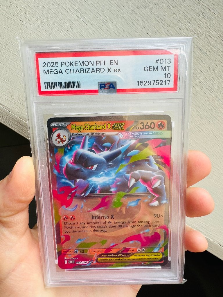 Mega charizard ex phantasmal flames psa 10, Enlèvement ou Envoi, Neuf, Cartes en vrac