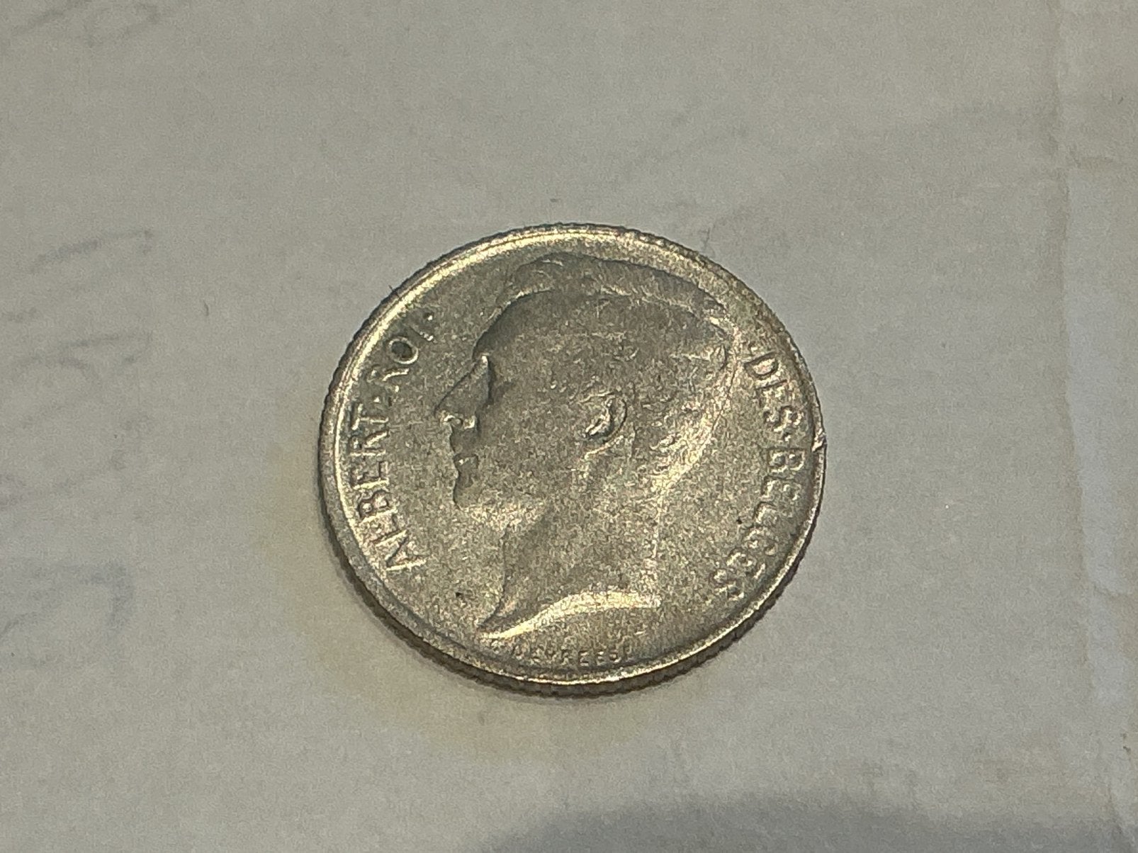 Belgique 1/2 Franc 1911 argent français, Timbres & Monnaies, Enlèvement ou Envoi, Argent