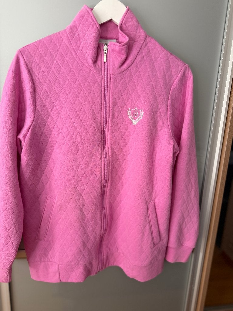 Roze sweater met rits, Enlèvement ou Envoi, Porté, Taille 42/44 (L), Rose